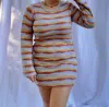 Le Lis In The Desert Knit Mini Dress In Multi