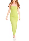 LE LIS JUST IN TIME MAXI DRESS IN LIME