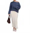 Le Lis Kastor Ribbed Sweater In Blue In Blue