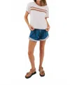 Le Lis Keep It Simple Top In White In White