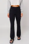 LE LIS KNIT FLARED PANT IN BLACK