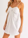 Le Lis Koko Sleeveless Tunic Dress In White