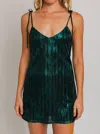 Le Lis Leona - Tie Strap Mini Dress In Green In Green