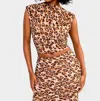 Le Lis Leopard Print Tie Back Tank In Multi In Multi