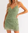 Le Lis Liliana Mini Dress In Light Green