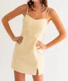 Le Lis Linen Sundress In Butter In Neutral