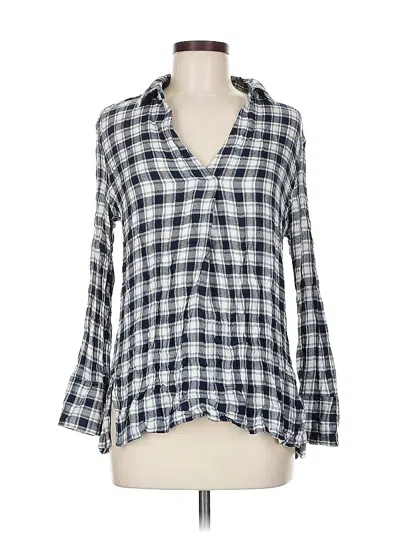 Pre-owned Le Lis Long Sleeve Blouse In Blue