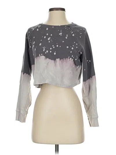 Pre-owned Le Lis Long Sleeve Blouse In Gray