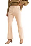 Le Lis Low Waist Bell Bottom Pants In Cream In Neutral