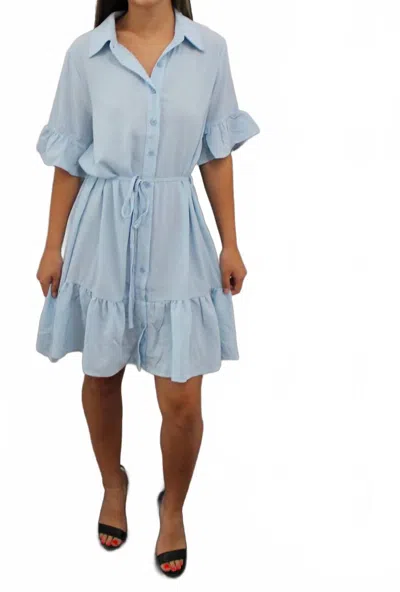 Le Lis Macie Mini Dress In Blue