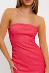 Le Lis Mandy Tube Mini Dress In Fuchsia In Pink