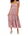 Le Lis Marabelle Sweetheart Neckline Maxi Dress In Blush In Pink
