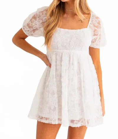 Le Lis Petal Promises Dress In White