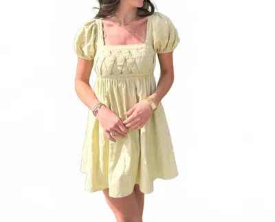 Le Lis Phoebe Mini Dress In Sage In Multi