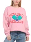 Le Lis Pickleball Social Club Sweatshirt In Pink