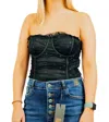 Le Lis Polka-dot Bodysuit In Black In Green
