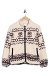 Le Lis Printed Fleece Jacket In Neutral