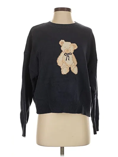 Pre-owned Le Lis Pullover Sweater In Black