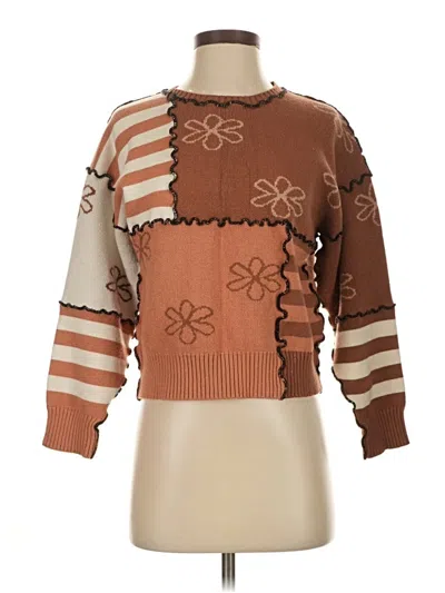 Pre-owned Le Lis Pullover Sweater In Brown