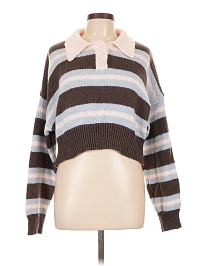 Pre-owned Le Lis Pullover Sweater In Brown