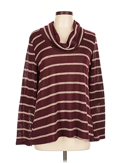 Pre-owned Le Lis Pullover Sweater In Burgundy