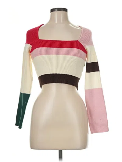 Pre-owned Le Lis Pullover Sweater In Pink