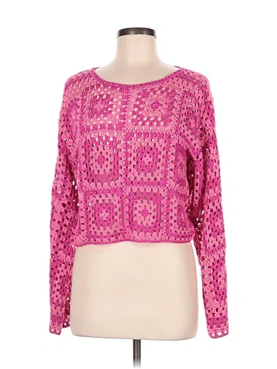 Pre-owned Le Lis Pullover Sweater In Pink
