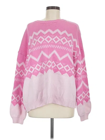Pre-owned Le Lis Pullover Sweater In Pink