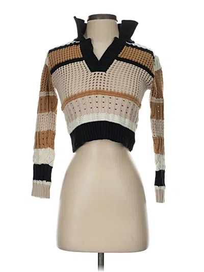 Pre-owned Le Lis Pullover Sweater In Tan