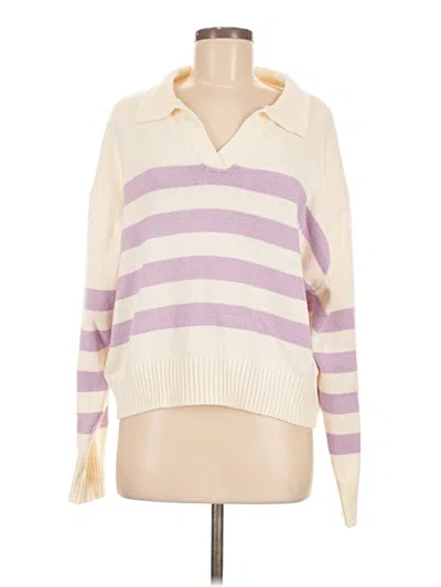 Pre-owned Le Lis Pullover Sweater In White