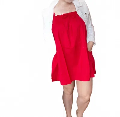 Le Lis Red White And You Shift Dress