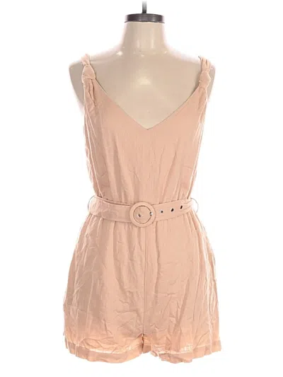 Pre-owned Le Lis Romper In Tan