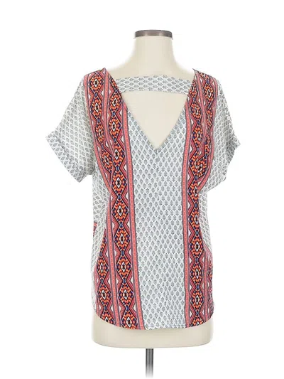 Pre-owned Le Lis Short Sleeve Blouse In Blue