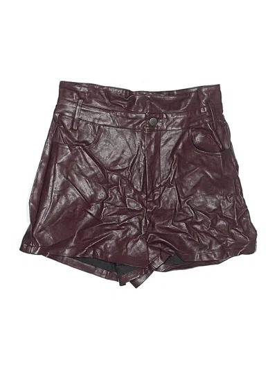 Pre-owned Le Lis Shorts In Burgundy