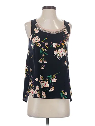 Pre-owned Le Lis Sleeveless Blouse In Black