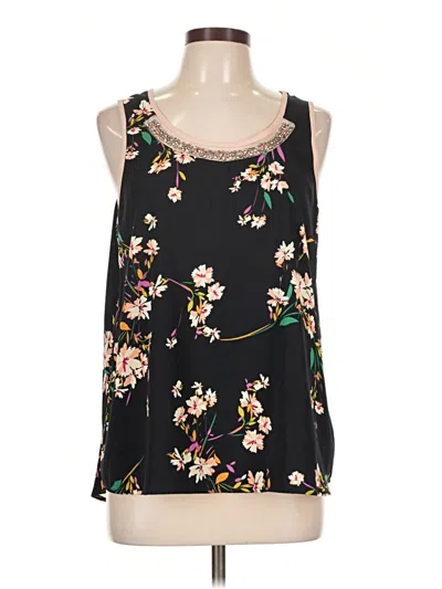 Pre-owned Le Lis Sleeveless Blouse In Black
