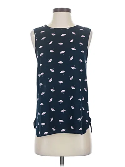 Pre-owned Le Lis Sleeveless Blouse In Blue