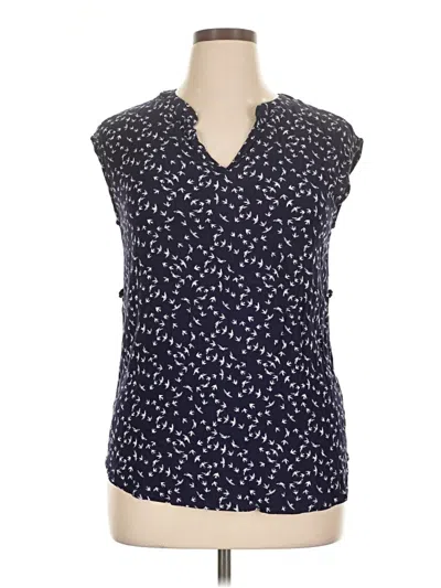 Pre-owned Le Lis Sleeveless Blouse In Blue