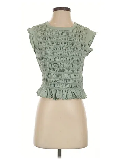 Pre-owned Le Lis Sleeveless Blouse In Green