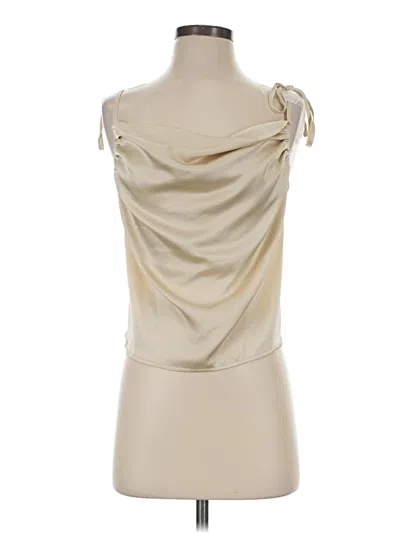 Pre-owned Le Lis Sleeveless Blouse In Ivory