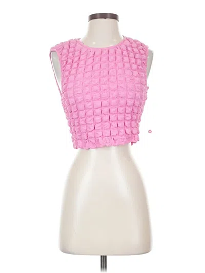 Pre-owned Le Lis Sleeveless Blouse In Pink