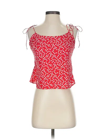 Pre-owned Le Lis Sleeveless Blouse In Red