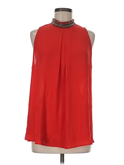 Pre-owned Le Lis Sleeveless Blouse In Red
