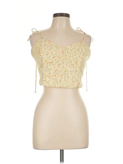Pre-owned Le Lis Sleeveless Blouse In Yellow