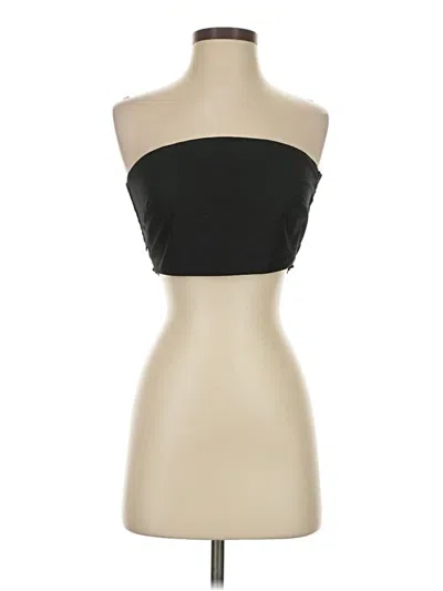 Pre-owned Le Lis Sleeveless Top Black Strapless Neckline Tops