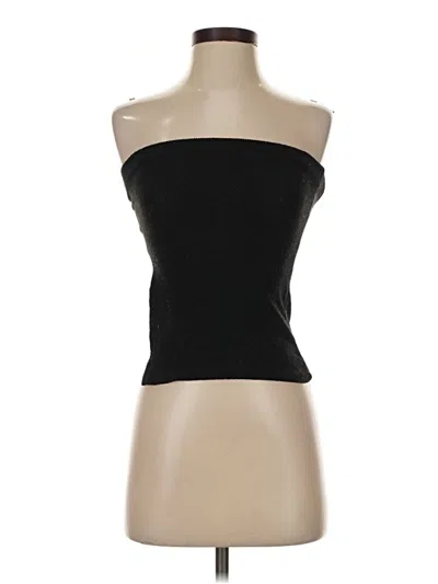Pre-owned Le Lis Sleeveless Top Black Strapless Neckline Tops