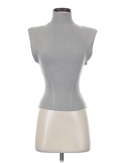 Pre-owned Le Lis Sleeveless Top Gray Turtleneck Tops
