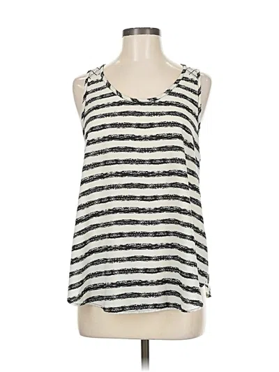 Pre-owned Le Lis Sleeveless Top Ivory Halter Neckline Tops