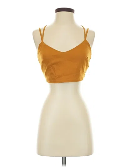 Pre-owned Le Lis Sleeveless Top Orange Sweetheart Neckline Tops