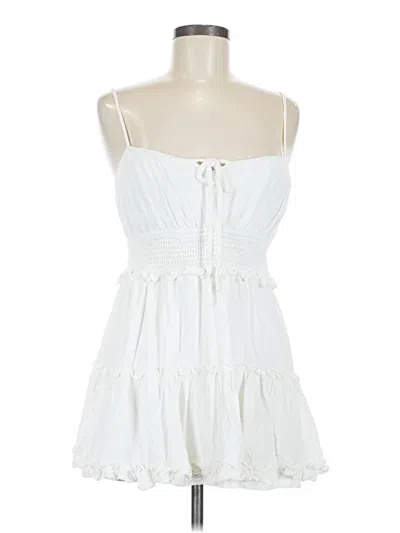 Pre-owned Le Lis Sleeveless Top White Strapless Neckline Tops